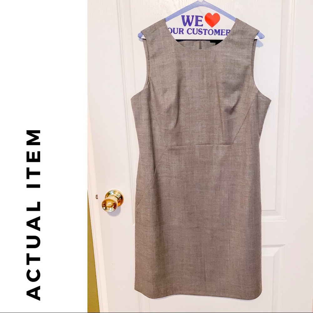 EUC Banana Republic Sheath Dress, Size 14 - Grey